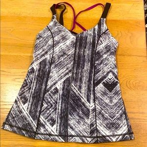 Lululemon Black White Tank Top